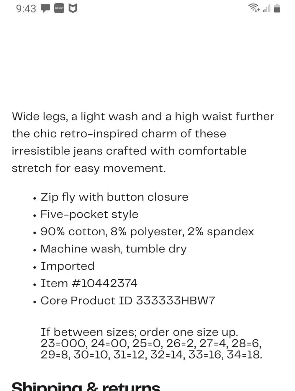 Joe's Jeans Light Blue Wide-Leg El Savadore High-Rise Jeans